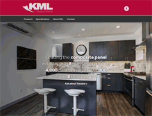 Tablet Screenshot of kmldesignerfinishes.com